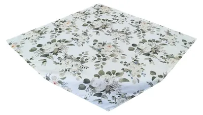 Produktbild von Tischdecke, Serviette, Frühling, Blumen 30x40 Weiße, hellgrüne Blüten 461