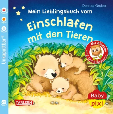 Produktbild von Baby Pixi (unkaputtbar) 96: Mein Lieblingsbuch vom Einschlafen mit den Tieren