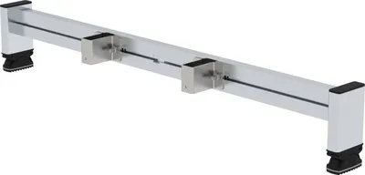 Produktbild von Günzburger Steigtechnik Nachrüst-Traverse mit nivello-Leiterschuh Breite 0,93 m mit Holmhöhe 58 mm - 030365