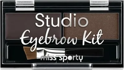Immagine prodotto di Miss Sporty Studio Eyebrow Palette - Set per lo styling delle sopracciglia, marrone medio, 1,1 g
