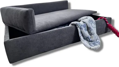 Hundesofa, grau, 71x42x24 cm, für kleine bis mittelgroße Hunde