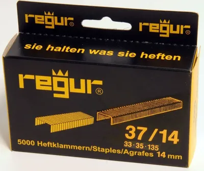 Produktbild von Feindrahtklammer Typ 37 37/14 mm verzinkt VE=5000 Stück.