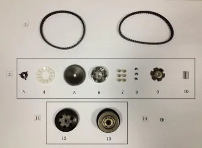 Produktbild von Fliehkraftrolle 1 Stück Vario-Rolle Znen Euro 4 22121-SQ5A-9000