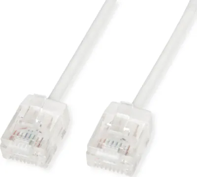 Produktbild von ROLINE UTP DataCenter Patchkabel Cat.6A (Class EA), LSOH, slim, extra kurzer Stecker, weiß, 5 m