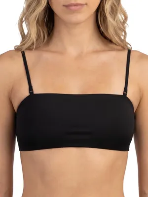 Produktbild von MYLILY Bandeau Bikini Oberteil | Top Damen Mit Abnehmbaren Trägern und Trägerlos