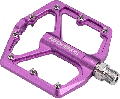 Immagine prodotto di ROCKBROS Pedali Bicicletta Pedali Strada Pedali Piattaforma Alluminio 9/16'' Viola