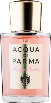 Zdjęcie produktu dla Acqua di Parma Rosa Nobile, Kobiety, 20 ml, Butelka jednorazowa, Bergamotka, Pieprz, Mandarynka, Konwalia, Piwonia, Różowy, Fioletowy, Ambra, Drzewo cedrowe, Piżmo