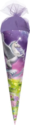 Zdjęcie produktu dla Roth Motywowa torba szkolna Magic Pegasus, 22 cm, okrągła, zamknięcie z tiulu
