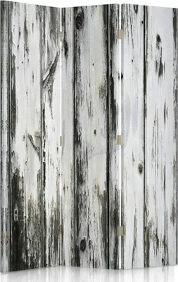 Produktbild von Paravent - Raumteiler Rustic Wood - Dekorativer Raumtrenner cm. 110x150 (3 x)