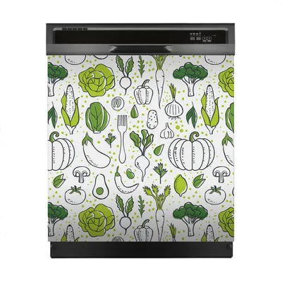 Produktbild von Aufkleber sticker 60x60 cm Dekorative folie Spülmaschine - Frisches Gemüse