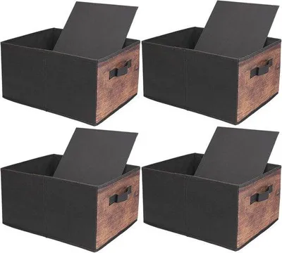 Productafbeelding van Opvouwbare Kledingorganizer Set van 4 – Multifunctionele Opbergdozen voor Kleding, Speelgoed en Kantoorbenodigdheden – 39 x 29 x 20 cm