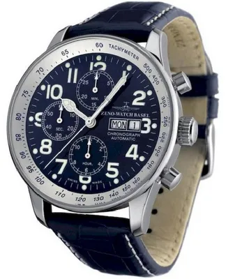 Obrázok produktu pre Zeno-Watch - Náramkové hodinky - Pánske - Chrono - X-Large Pilot - P557TVDD-b4