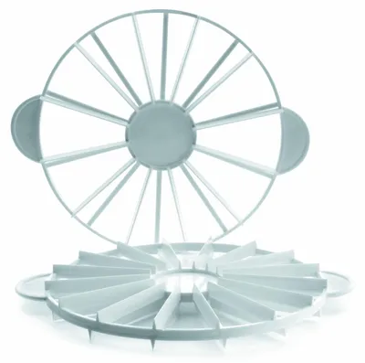 Produktbild von IBILI 732800 Tortenteiler 26 cm für 14/16 Portionen, Kunststoff, weiß, 26 x 26 x
