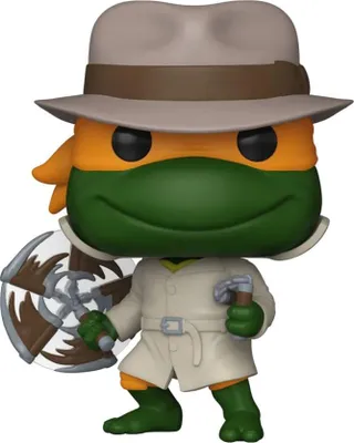 Immagine prodotto di Teenage Mutant Ninja Turtles Pop! Television Vinyl Figur Michelangelo in Trenchcoat Esclusivo 9 cm