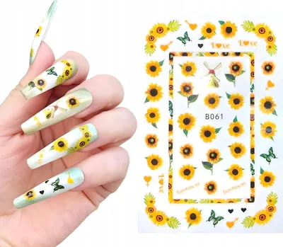Immagine prodotto di Nail Art Sticker Muster SONNENBLUMEN