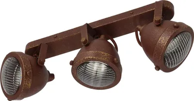 Obrázok produktu pre Stropné industriálne bodové svietidlo FRODO - 3xGU10, 40W, hrdzavé
