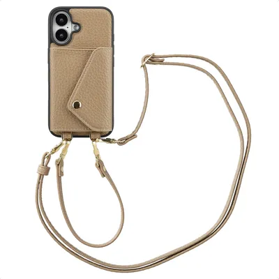 Obrázok produktu pre Puzdro na telefón Selencia Sera s káblom a obálkovým puzdrom na kartu pre Apple iPhone 16 - Taupe