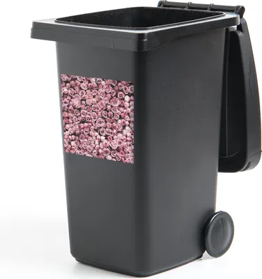 Produktbild von MuchoWow® Mülltonnenaufkleber Blumen - Rosen - Natur - Rosa - Botanisch 40x40 cm - Abfall-Aufkleber - Container - für Abfallcontainer