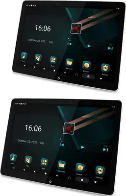 Produktbild von Set 1 Paar 12" Touchscreen Android Kopfstützen Monitor 8GB 128GB WiFi 4G SIM