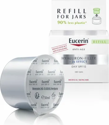 Obrázok produktu pre Eucerin Hyaluron Filler Day Dry Skin SPF15 náplň 50 ml