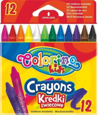 Produktbild von Colorino Runde Wachsmalkreiden - 12er Set