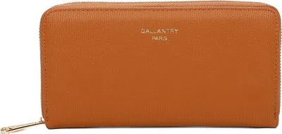 Image de Gallantry Portemonnaie en similicuir pour femme, avec rits, espace pour argent, cartes et téléphone portable, marron