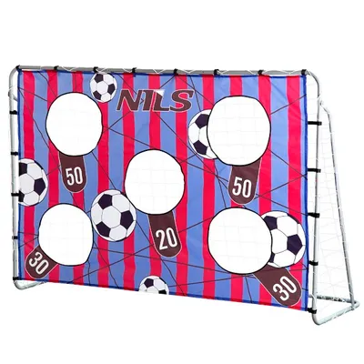 Produktbild von Fußballtor mit Torwand, 5 Torschusslöcher mit Punktzahl