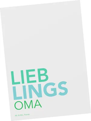 Produktbild von Mr. & Mrs. Panda Postkarte Oma - Weiß - Geschenk, Ansichtskarte, Enkelin, bildkarte, Enkelkind, Spruch, Geschenkidee, Kleinigkeit, Postkarten, Bester, Ansichtskarten