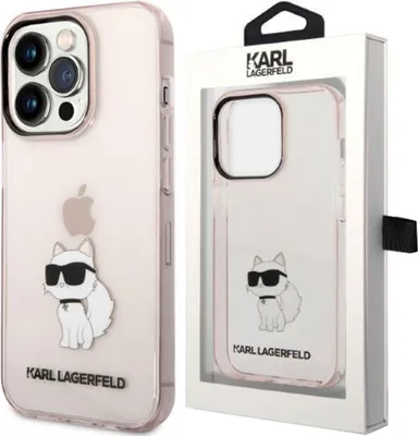 Produktbild von Karl Lagerfeld KLHCP14XHNCHTCP iPhone 14 Pro Max 6,7" pink hardcase Ikonik Choupette Schutzhülle