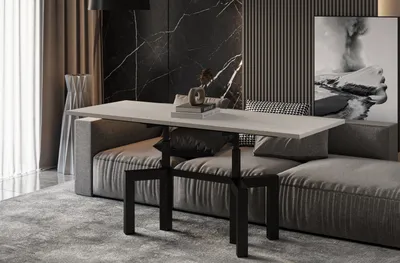 Produktbild von ENDO-Möbel Couchtisch Oliana, ausziehbar 110-170cm und höhenverstellbar (Kaschmir Beige)