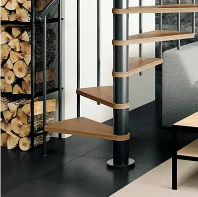 Produktbild von Pertura Spindeltreppe Cleon Eiche Multiplex Ø 120 cm Anthrazit 11 Stück Stufen 12 Steigungen