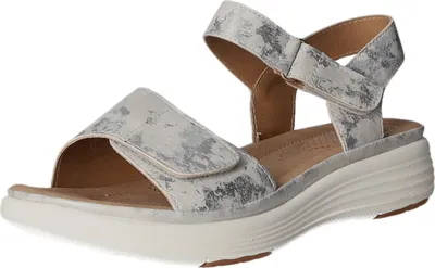Produktbild von Donna Andrea Damen-Sandalette Silber-Weiß, Farbe:grau, EU Größe:39