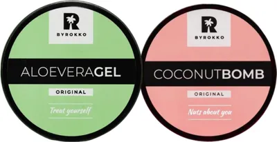 Obrázek produktu pro Byrokko Tropický Obnovující Set: Kokosová Maska & Aloe Vera Chladicí Gel