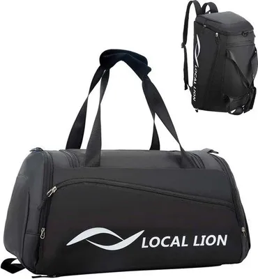 Produktbild von Famanu Sporttas mit Rucksackfunktion - Schwarz, 50 Liter