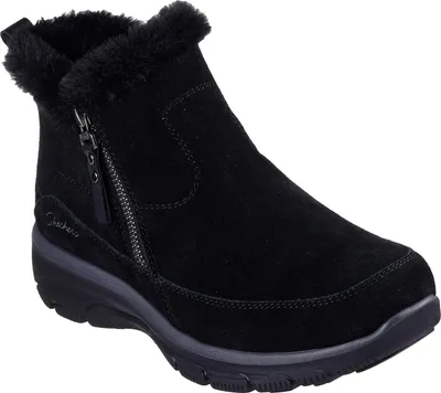 Produktbild von Skechers Relaxed Fit: Easy Going - Cool Zip!  Enkellaarsjes Plat - Zwart - Maat 39
