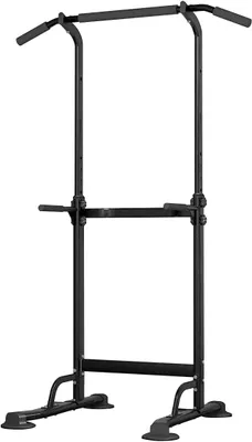 Imagen del producto de Silecomplaza, torre de entrenamiento de fuerza con barra de dominadas, multifuncional, ideal para gimnasios en casa