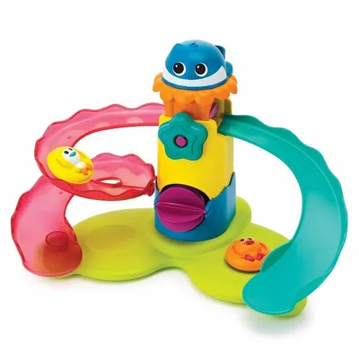 Produktbild von Mini Wasserpark mit 2 Rutschen, schwimmend, mit beweglichen Elementen, für die Badezeit