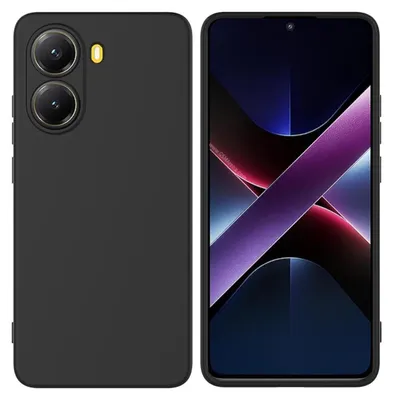 Immagine prodotto di Per Xiaomi Poco X7 Pro 5G / Redmi Turbo 4 Custodia protettiva in silicone TPU Custodia flessibile sottile Nera