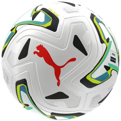 Immagine prodotto di PUMA STELLAR NITRO Ultimate ( FIFA Quality Pro), colori: bianco, azzurro e giallo; taglia delle palloni: 5