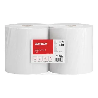 Zdjęcie produktu dla Czyściwo papierowe przemysłowe KATRIN 458637 XL 1040 listków 2W 2rol.