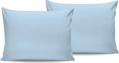 Produktbild von L'Essentiel Linge de Maison, De Blue, Satin-Kissenbezug-Set (2 Stück), Blau, 100 % Baumwollsatin, 50 x 70 cm