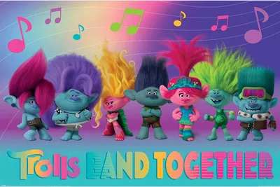 Produktbild von Trolls Band Together - Poster "Perfect Harmony" PM7960 (0,1 cm x 91,5 cm x 61 cm) (Bunt)