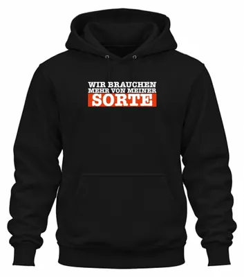 Productafbeelding van We hebben meer van dit model: een zwarte, uni hoodie met capuchon, met een grappige spreuk over zelfliefde, maat M