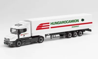 Produktbild von Herpa LKW Scania Hauber Aerop. PrSz Hungarocamion 312080