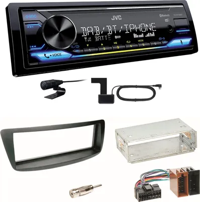 Produktbild von JVC KD-X472DBT Digitalradio USB MP3 Einbauset Toyota Aygo Citroen C1 Peugeot 107