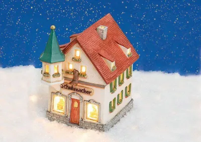 Produktbild von Wurm - Lichthaus Windlicht Haus Schuhmacher B14 x T11 x H17 cm