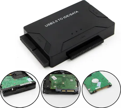 Produktbild von USB 3.0 auf SATA IDE 3 Kabel Sata auf USB Adapter für 2.5/3.5 Zoll externe SSD HDD Konverter Kabel Festplatte für PC Macbook
