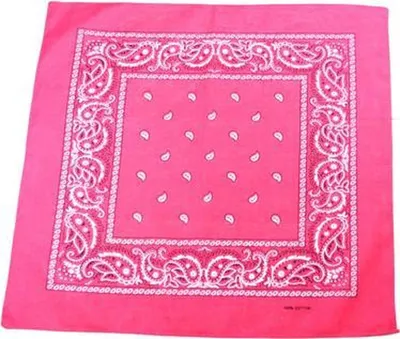 Productafbeelding van CHPN - Bandana - Boerenlappen - Sjaal - Paisleyprint - 54/54 cm - Roze - Zakdoek - Carnaval - Accessoire