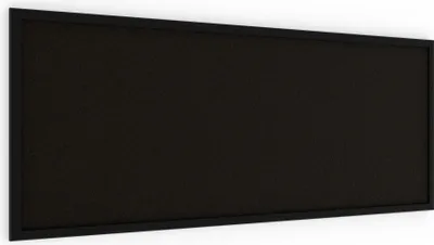 Immagine prodotto di Bacheca in sughero nero 100x40 cm cornice in legno NERO