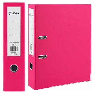 Immagine prodotto di Raccoglitore per documenti A4/80 mm con meccanismo a leva rosa